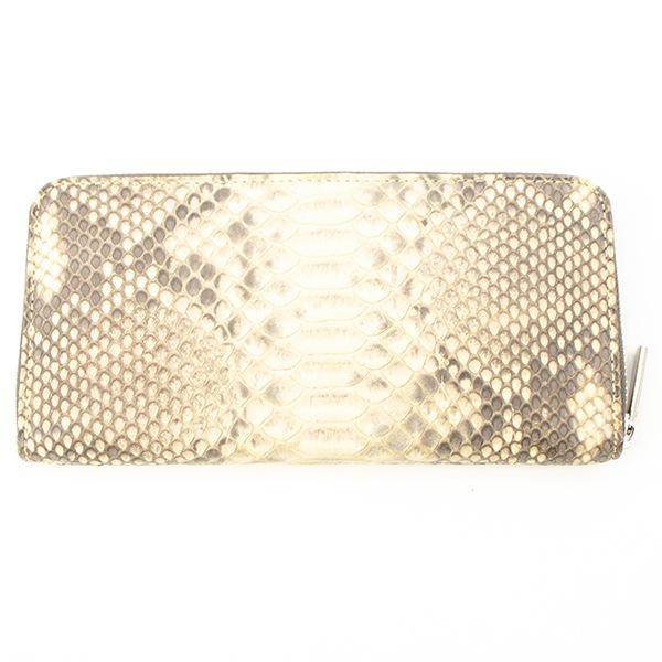 クアトロガッティ 財布 メンズ ダイヤモンドパイソン レザー ラウンドジップ 長財布 QUATTRO GATTI 8176 QTG BEIGE 