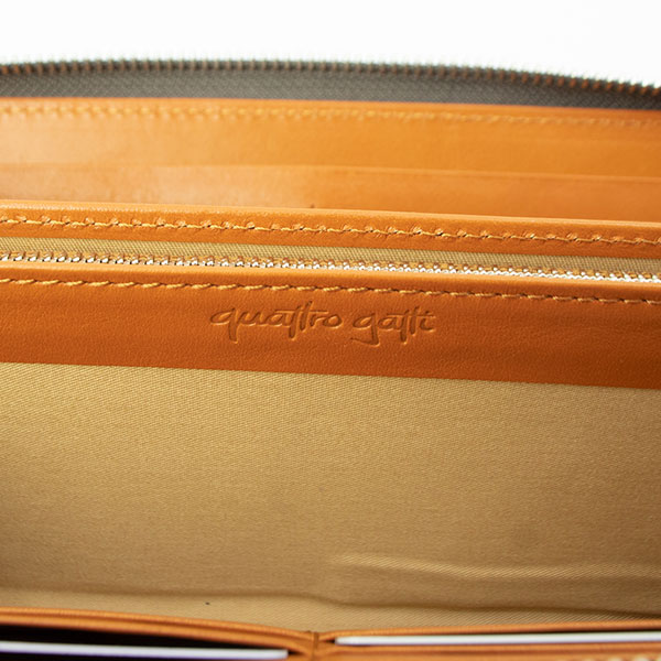 クアトロガッティ 財布 メンズ ダイヤモンドパイソン レザー ラウンドジップ 長財布 QUATTRO GATTI 8176 QTG BEIGE 