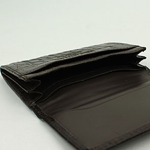 ペッレモルビダ カードケース PMO-CRS002 クロコダイル レザー 名刺入れ PELLE MORBIDA（ダークブラウン） EXLT　