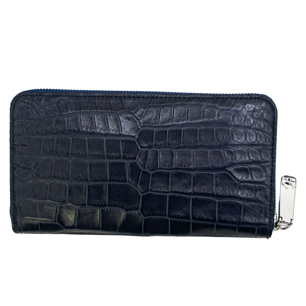 ペッレモルビダ 財布 クロコダイル ラウンドジップ 長財布 PELLE MORBIDA PMO-CRS010A PMO BLUE