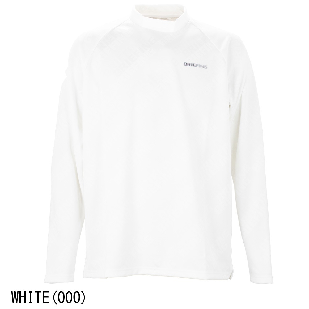 ブリーフィング ゴルフ ウェア メンズ シャドウロゴジャガード ロングスリーブ ハイネック BRIEFING GOLF MS SHADOW LOGO JQ LS HIGHNECK BRG261M40 BRG 春夏新作