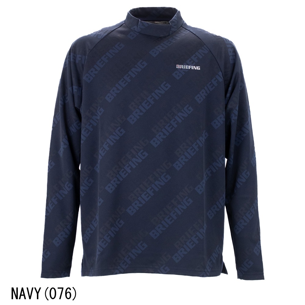 ブリーフィング ゴルフ ウェア メンズ シャドウロゴジャガード ロングスリーブ ハイネック BRIEFING GOLF MS SHADOW LOGO JQ LS HIGHNECK BRG261M40 BRG 春夏新作