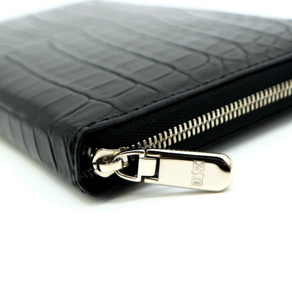 レザック 財布 ナイルクロコダイル レザー ラウンドジップ 長財布 LE'SAC 8166 LSC BLACK 