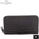 ペッレモルビダ 財布 クロコダイル ラウンドジップ 長財布 PELLE MORBIDA PMO-CRS010A PMO CHACOAL GRAY