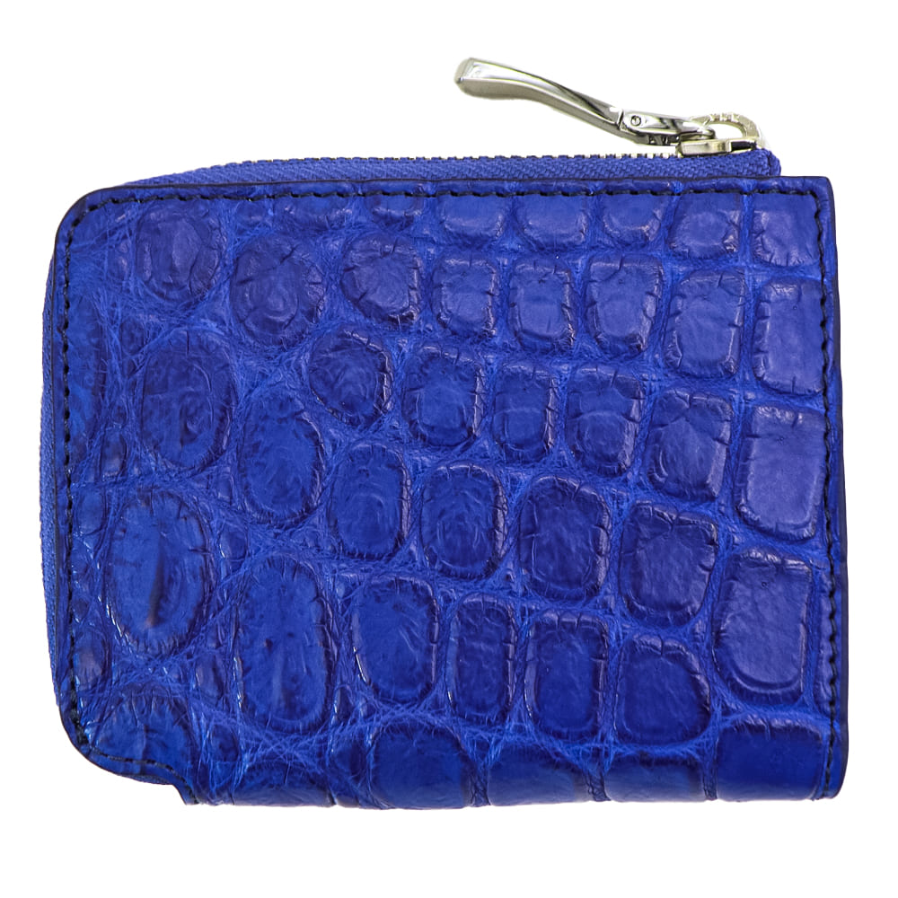 ペッレモルビダ 財布 クロコダイル L字ジップ ミニウォレット コンパクト財布 PELLE MORBIDA PMO-CRS105 PMO BLUE 春夏新作