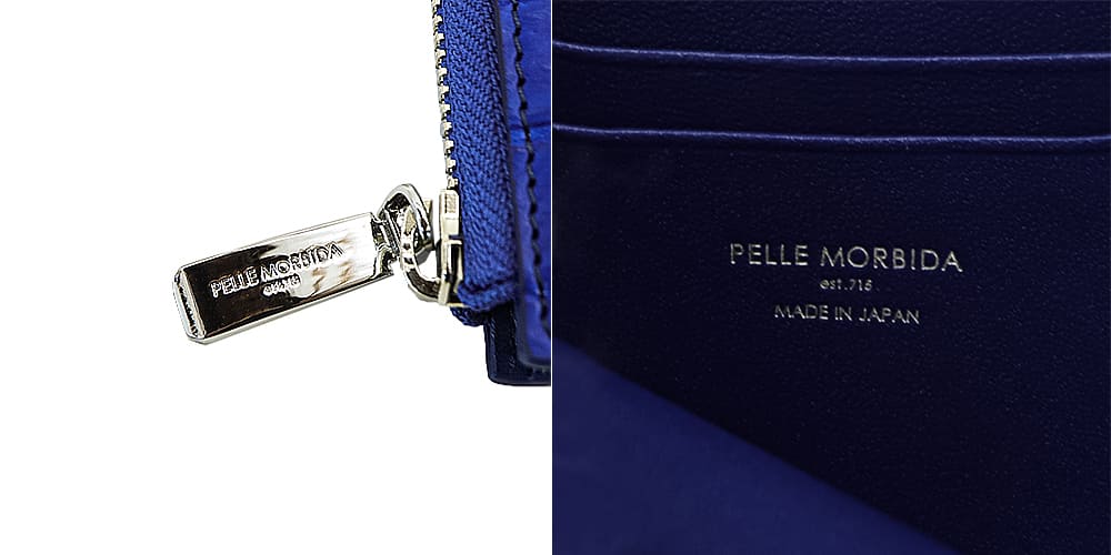 ペッレモルビダ 財布 クロコダイル L字ジップ ミニウォレット