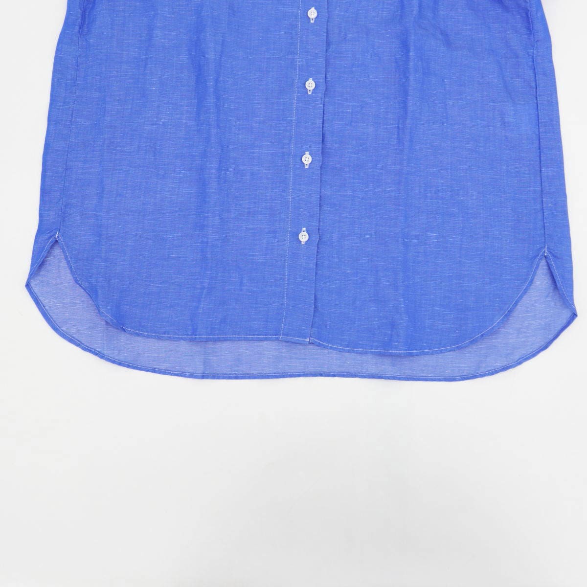 【セール 半額以下】スウィープ ロサンゼルス Sweep!! LosAngeles レディス リネン混 スタンドカラーシャツ BLUE SL030001 SWP (ブルー）【返品交換不可】