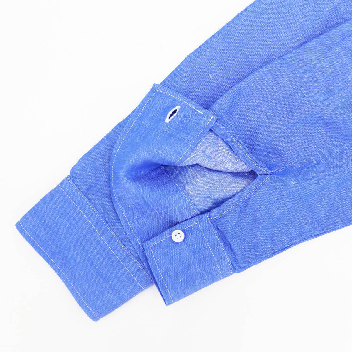 【セール 半額以下】スウィープ ロサンゼルス Sweep!! LosAngeles レディス リネン混 スタンドカラーシャツ BLUE SL030001 SWP (ブルー）【返品交換不可】