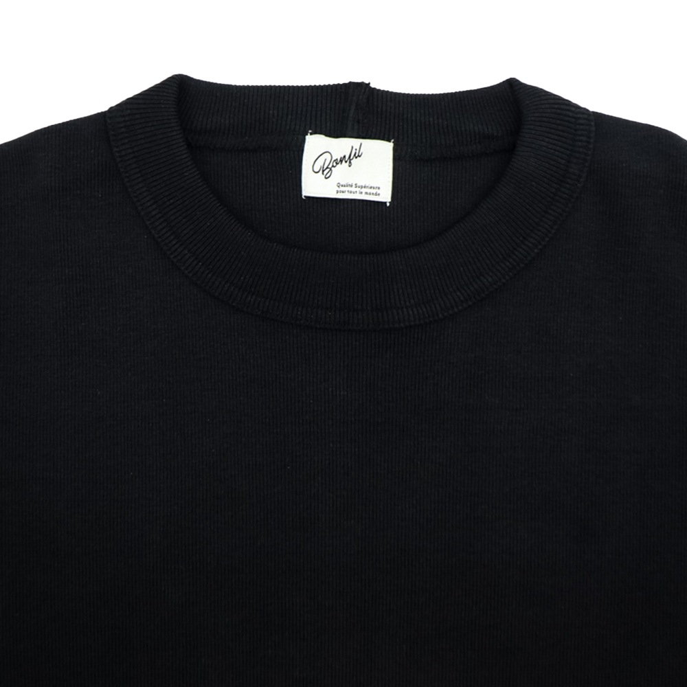 ボンフィル カットソー メンズ ヘビーウェイト コットン フライス クルーネック 半袖 カットソー Bonfil BON-1A BNF S/S Crew 春夏新作