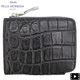 ペッレモルビダ 財布 クロコダイル L字ジップ ミニウォレット コンパクト財布 PELLE MORBIDA PMO-CRS105 PMO CHARCOAL GRAY 春夏新作