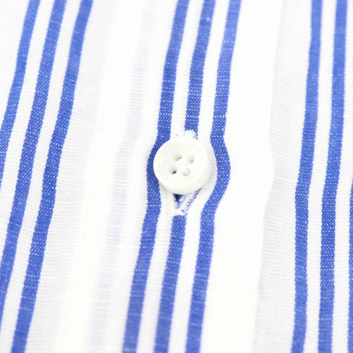 【セール 半額以下】スウィープ ロサンゼルス Sweep!! LosAngeles レディス リネン混 ストライプ スタンドカラーシャツ  WHITE SL030001 SWP (ホワイト）【返品交換不可】