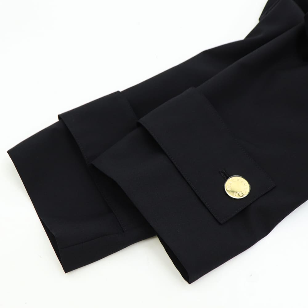 4/1迄 美品・マッキントッシュHUMBIE ハンビー ウールノーカラーコート黒 Mackintosh マッキントッシュ MACKINTOSH ウール ハンビー ノー