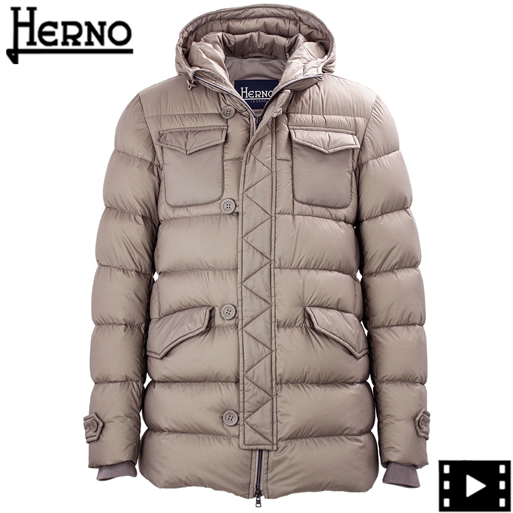 ブランドタグダメージ　HERNO ヘルノ　ダウンジャケット HERNO ヘルノ ダウンジャケット メンズ PI000872U-12403 ブルー