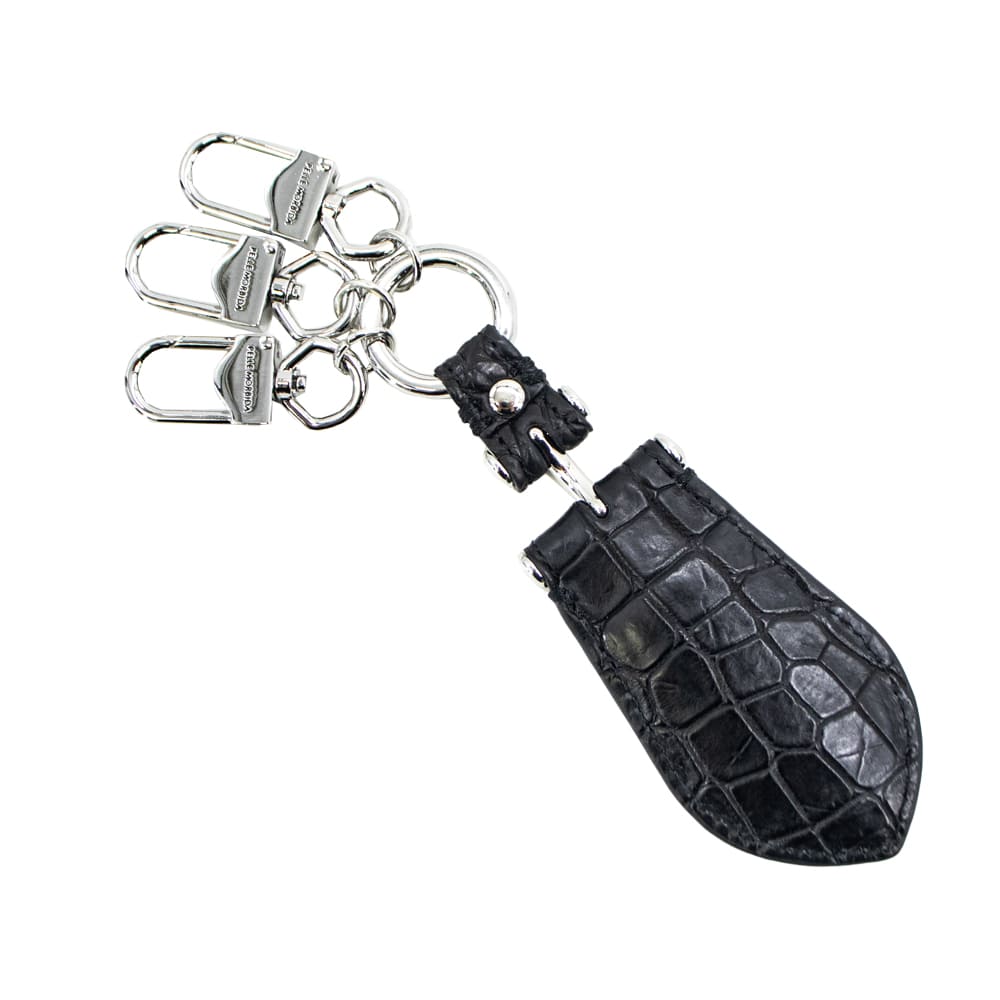 ペッレモルビダ キーホルダー クロコダイル キーチャーム キーリング シューホーン 靴べら PELLE MORBIDA PMO-CRAC101 PMO BLACK 春夏新作