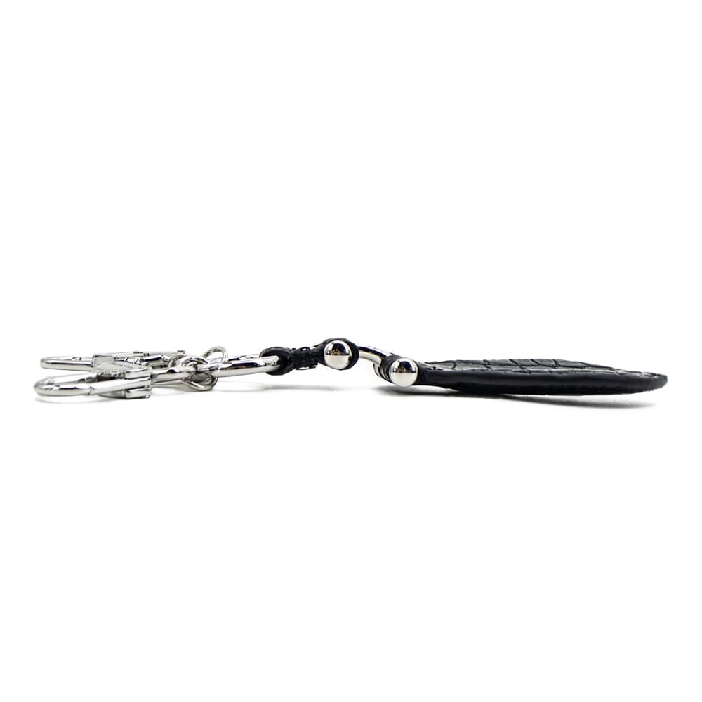 ペッレモルビダ キーホルダー クロコダイル キーチャーム キーリング シューホーン 靴べら PELLE MORBIDA PMO-CRAC101 PMO BLACK 春夏新作