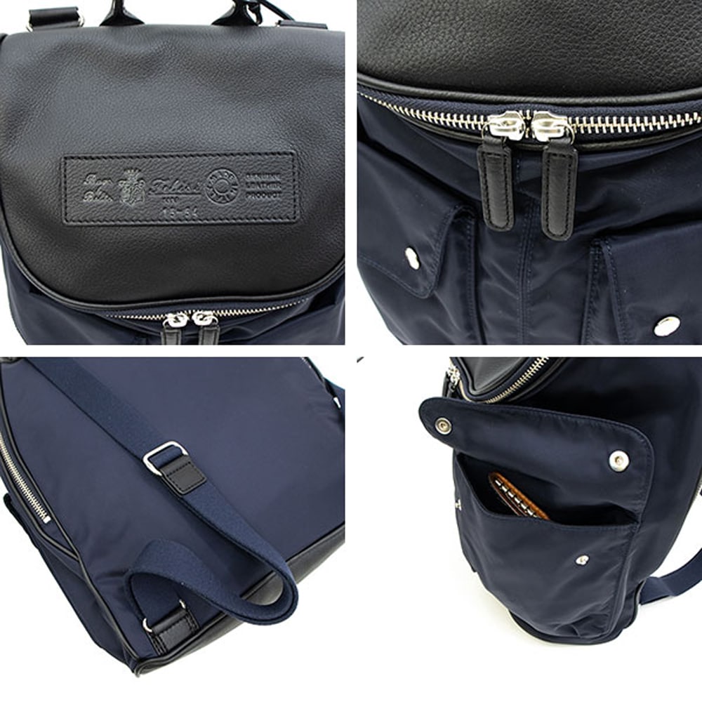 フェリージ バッグ ナイロン×ソフトキップレザー リュックサック バックパック Felisi 15/54/DS+LD FLS 秋冬新作