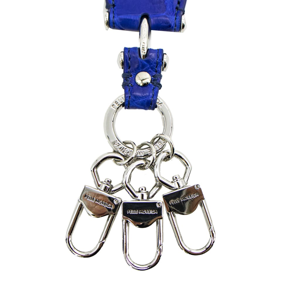 ペッレモルビダ キーホルダー クロコダイル キーチャーム キーリング シューホーン 靴べら PELLE MORBIDA PMO-CRAC101 PMO BLUE 春夏新作