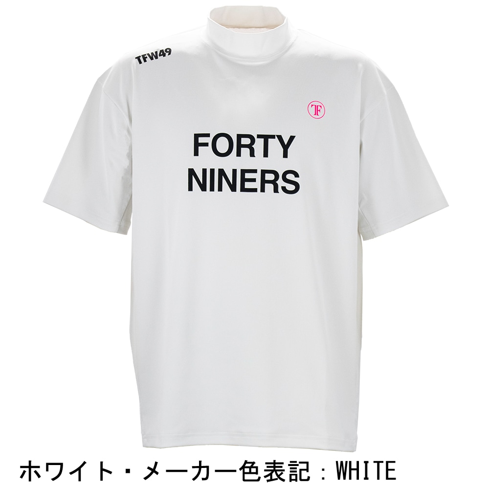 TFW49 モックネックシャツ ホワイトメンズ ティーエフダブリュー49 ゴルフ ウェア メンズ モックネックTシャツ