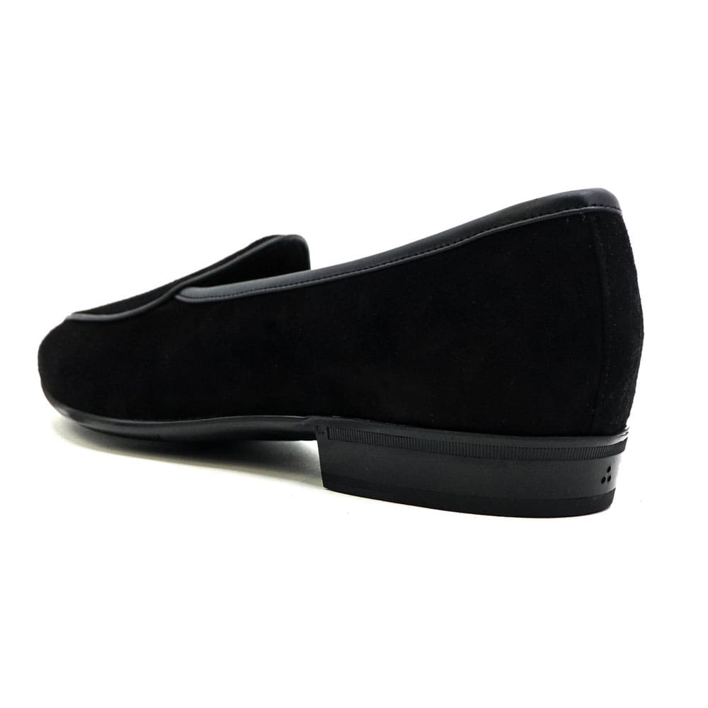 ボードインアンドランジ レザーシューズ メンズ スエード スリッポン ラバーソール サガン クラシック BAUDOIN&LANGE SAGAN CLASSIC PLAIN B&L BLACK 秋冬新作