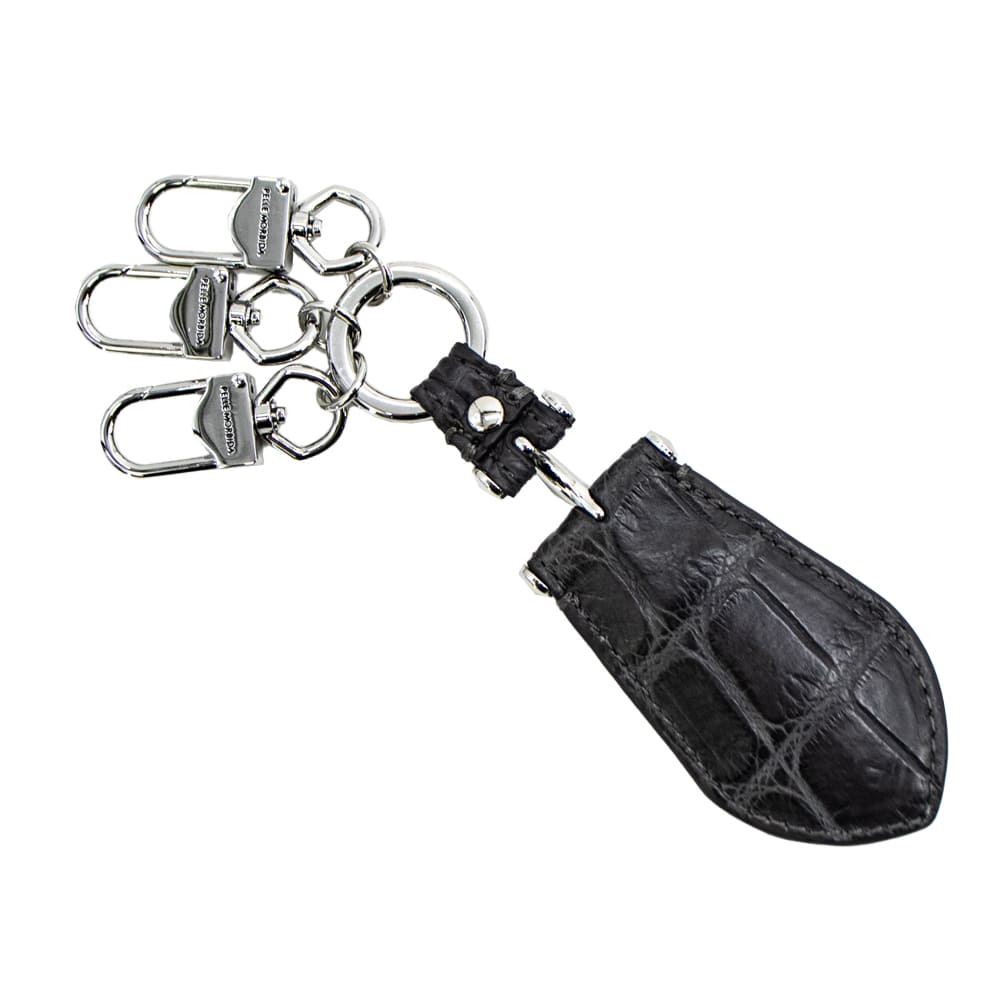 ペッレモルビダ キーホルダー クロコダイル キーチャーム キーリング シューホーン 靴べら PELLE MORBIDA PMO-CRAC101 PMO CHARCOAL GRAY 春夏新作