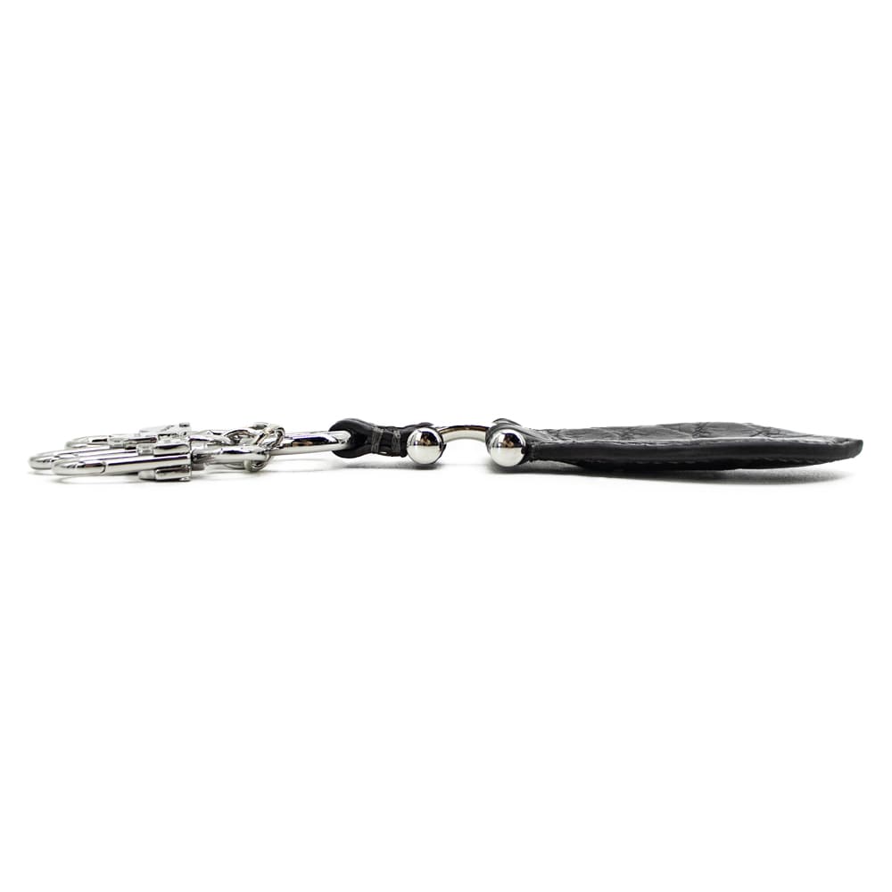 ペッレモルビダ キーホルダー クロコダイル キーチャーム キーリング シューホーン 靴べら PELLE MORBIDA PMO-CRAC101 PMO CHARCOAL GRAY 春夏新作