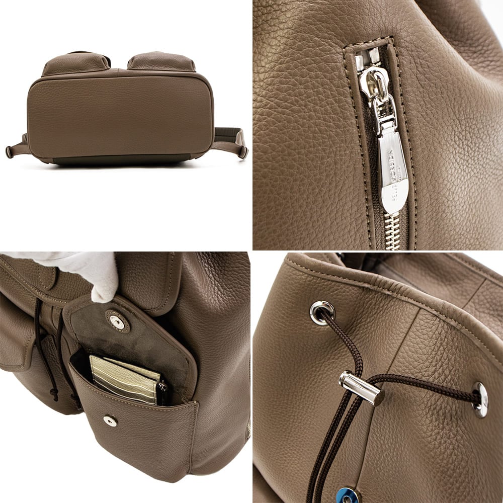 ペッレモルビダ バックパック シュリンクレザー フラップバックパック