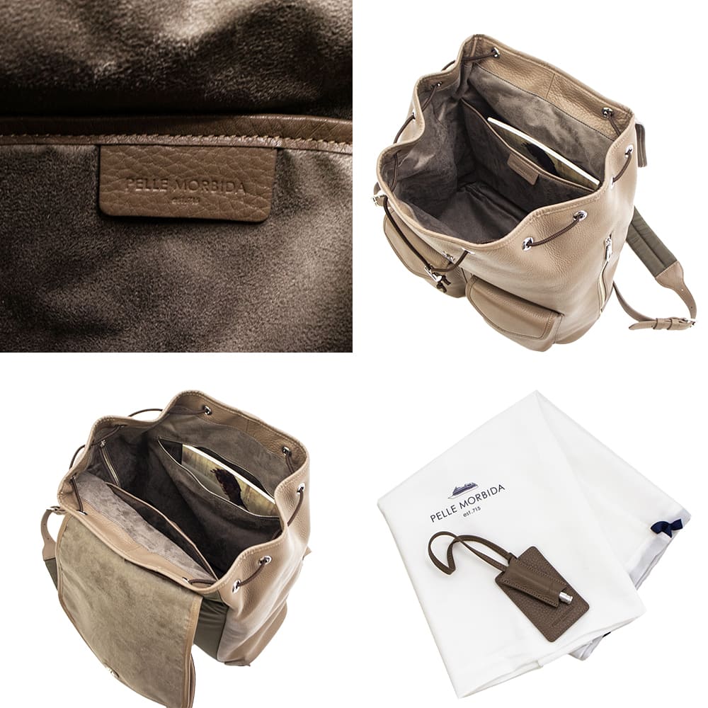 ペッレモルビダ バックパック シュリンクレザー フラップバックパック