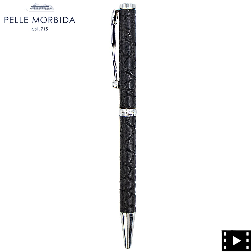 ペッレモルビダ ペン クロコダイル ボールペン PELLE MORBIDA PMO-CRAC102 PMO BLACK 春夏新作