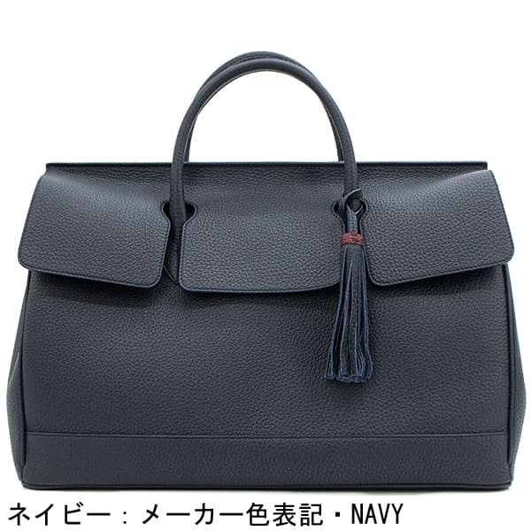 アカーテ バッグ カーフ シュリンクレザー フラップ ボストンバッグ