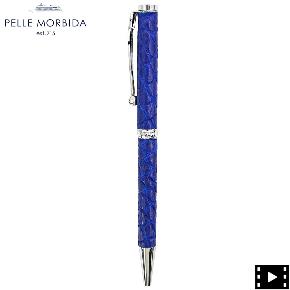 ペッレモルビダ ペン クロコダイル ボールペン PELLE MORBIDA PMO-CRAC102 PMO BLUE 春夏新作