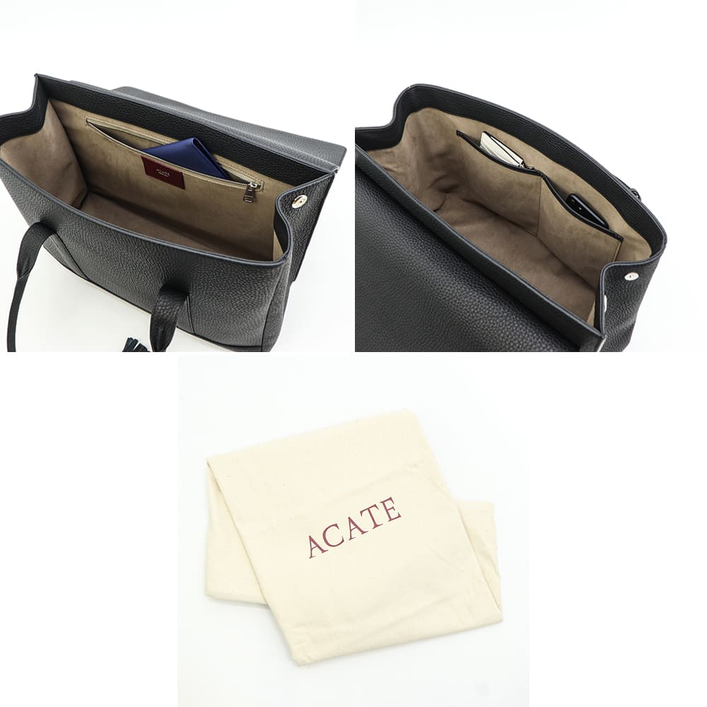 アカーテ バッグ カーフレザー フラップトートバッグ メスコラーレ ACATE MESCOLARE-M ACT 