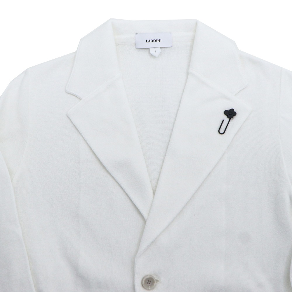 ラルディーニ ジャケット メンズ コットン シングル ニットジャケット LARDINI JLJM56 LRD ALJM566003 春夏新作