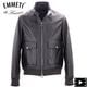 エンメティ ブルゾン メンズ ラムナッパレザー スタンドカラーブルゾン グレイソン シルバージップ EMMETI GREYSON EMT SP LEATHER MARRONE 秋冬新作