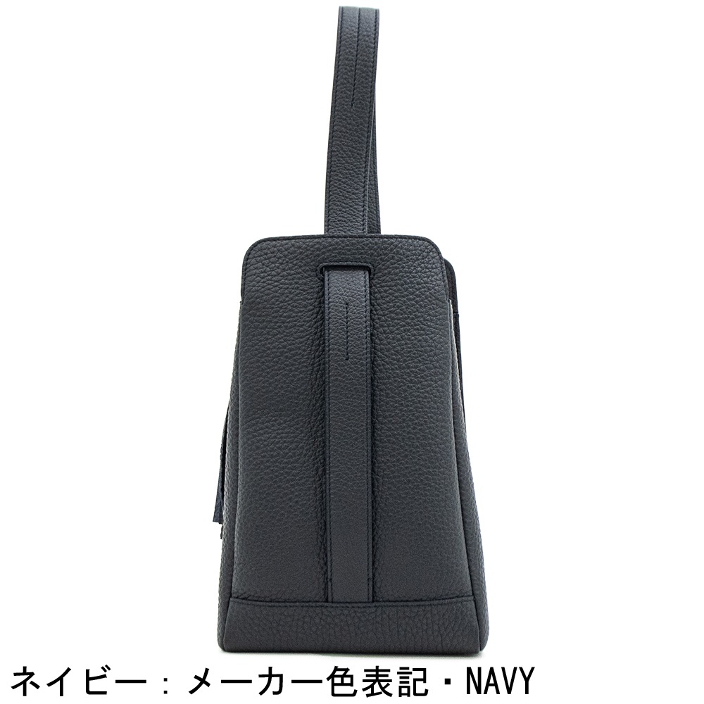 アカーテ バッグ カーフ シュリンクレザー 巾着型 2WAY ワンショルダー