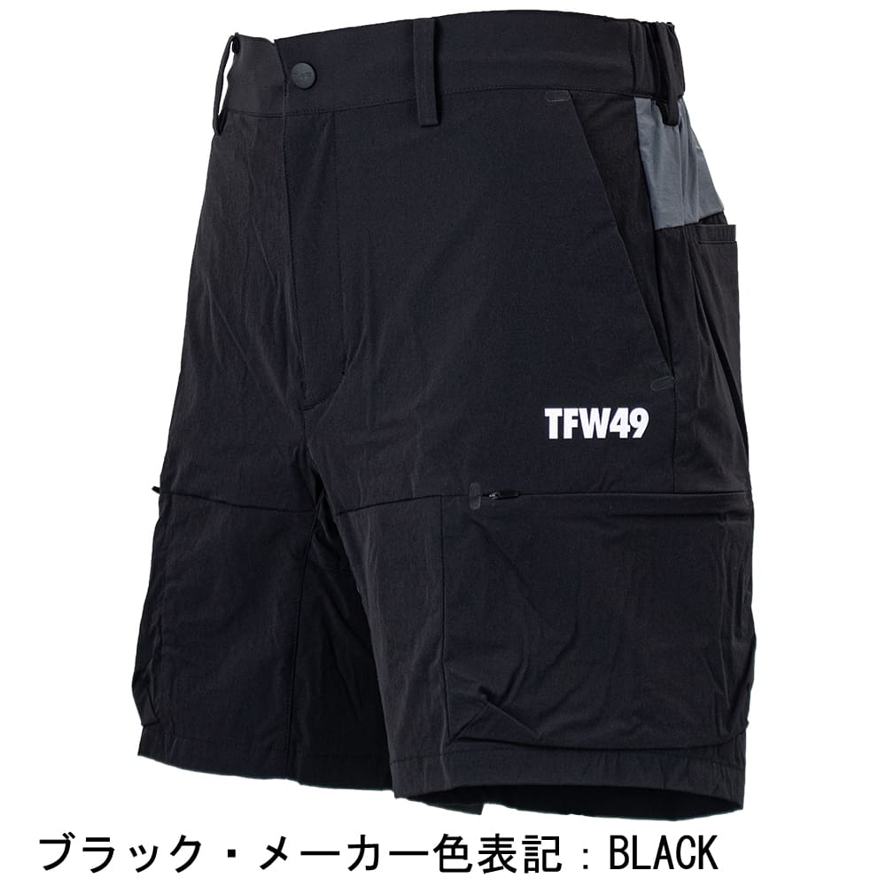 6738【美品】TFW49 アンクルカーゴパンツ　22AW ブラック ゴルフ 6738【美品】TFW49 アンクルカーゴパンツ 22AW ブラック ゴルフ 【公式