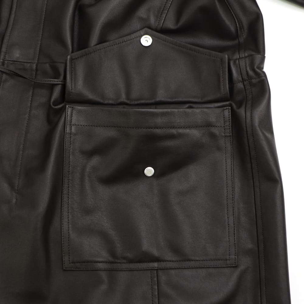 エンメティ コート メンズ ラムスキン M-51 レザーモッズコート フォーカス シルバージップ EMMETI FOCUS EMT SP LEATHER MARRONE 秋冬新作