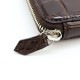 クアトロガッティ 財布 クロコダイル シルバーラウンドジップ 長財布 QUATTRO GATTI 8101 BROWN（ブラウン）　