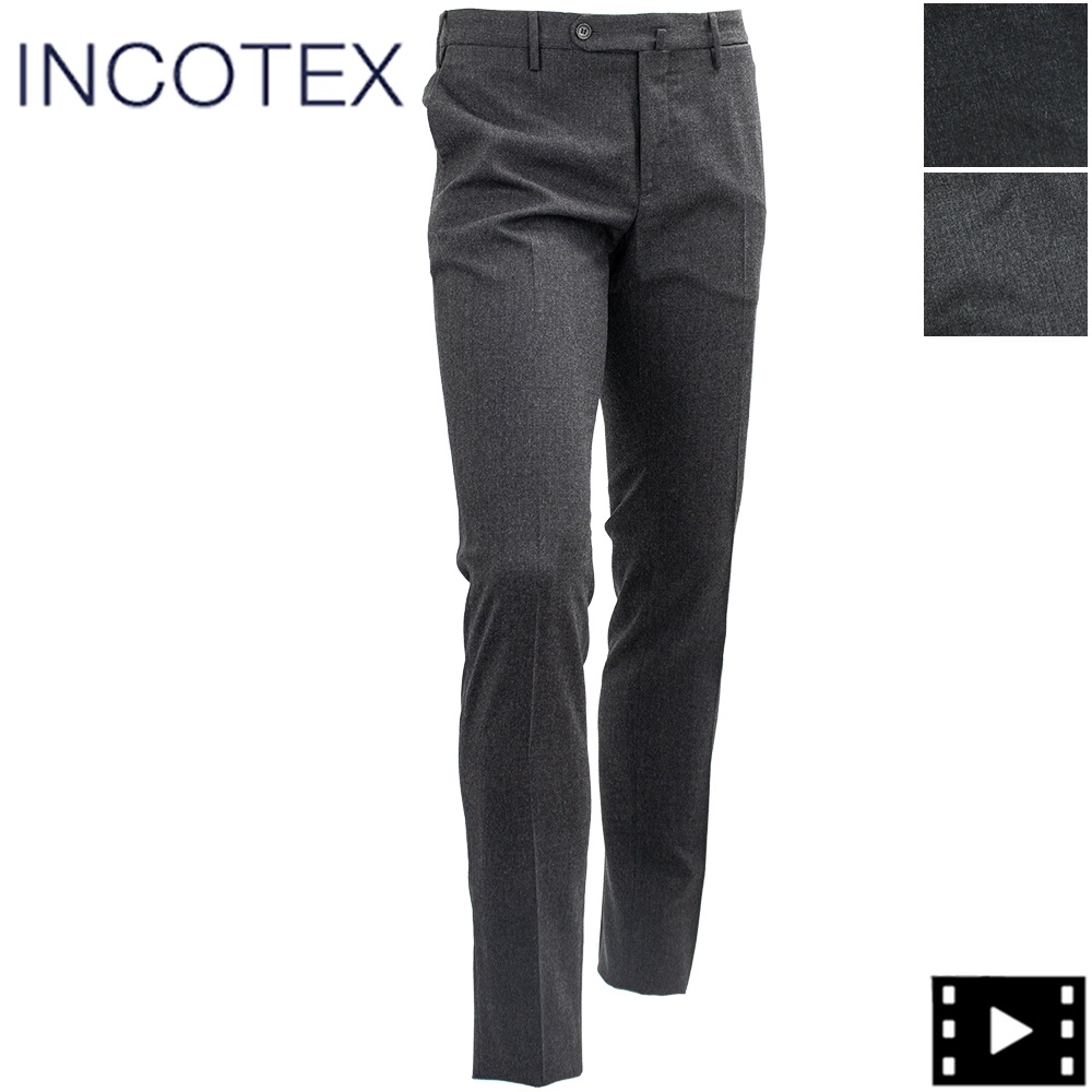 インコテックス パンツ メンズ ストレッチ ウォッシャブルテクノウール スリムフィット テーパードスラックス 35型 INCOTEX 1TS035 INC 4536C 930 秋冬新作