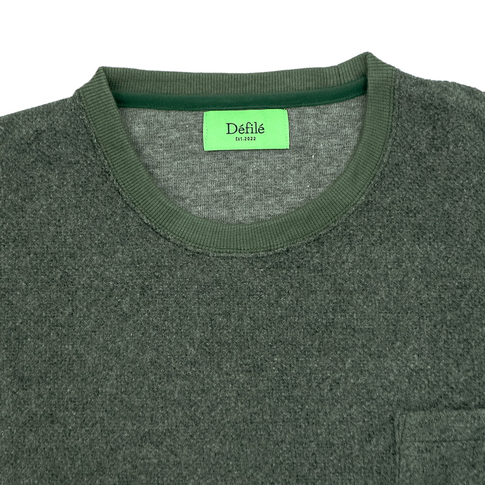 デフィレ カットソー メンズ リラックスフィット コットンエアリー ふわもこロンT Defile DF22-AW002 DFL 秋冬新作