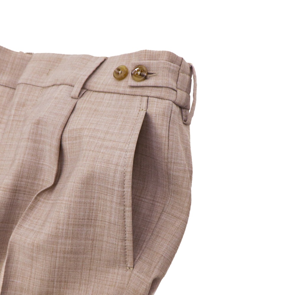 ベルウィッチ パンツ メンズ ストレッチ ウォッシャブルサマーウール 1タック スラックス ベルト BERWICH BERTO BRW GT1442 春夏新作