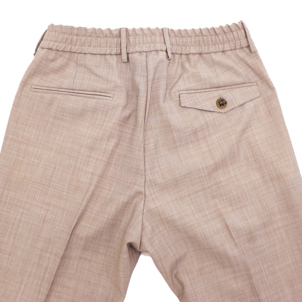 ベルウィッチ パンツ メンズ ストレッチ ウォッシャブルサマーウール 1タック スラックス ベルト BERWICH BERTO BRW GT1442 春夏新作