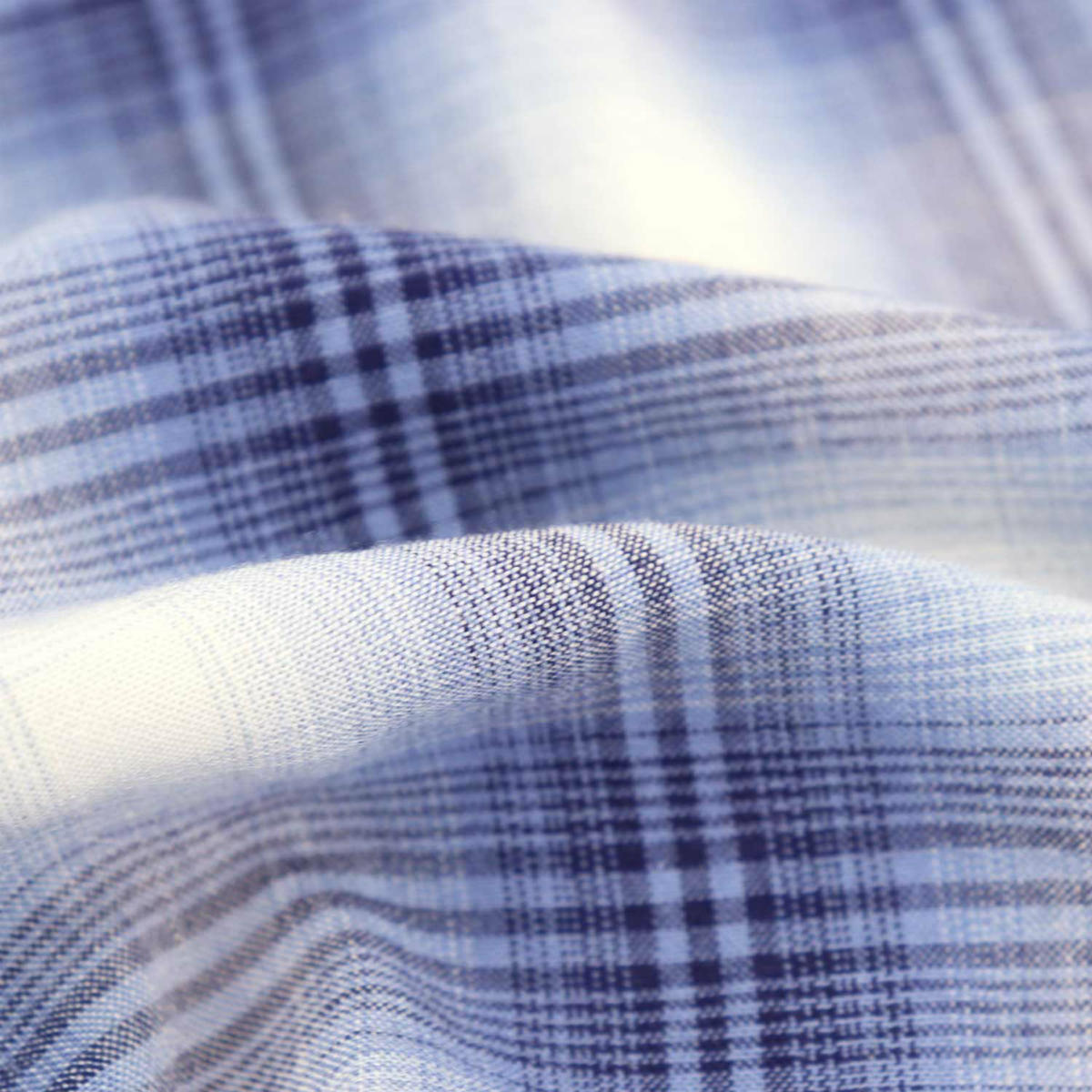 【セール 半額以下】スウィープ ロサンゼルス Sweep!! LosAngeles メンズ リネン混 オンブレーチェック ボタンダウンシャツ SL130015  SWP BLUE（ブルー）【返品交換不可】