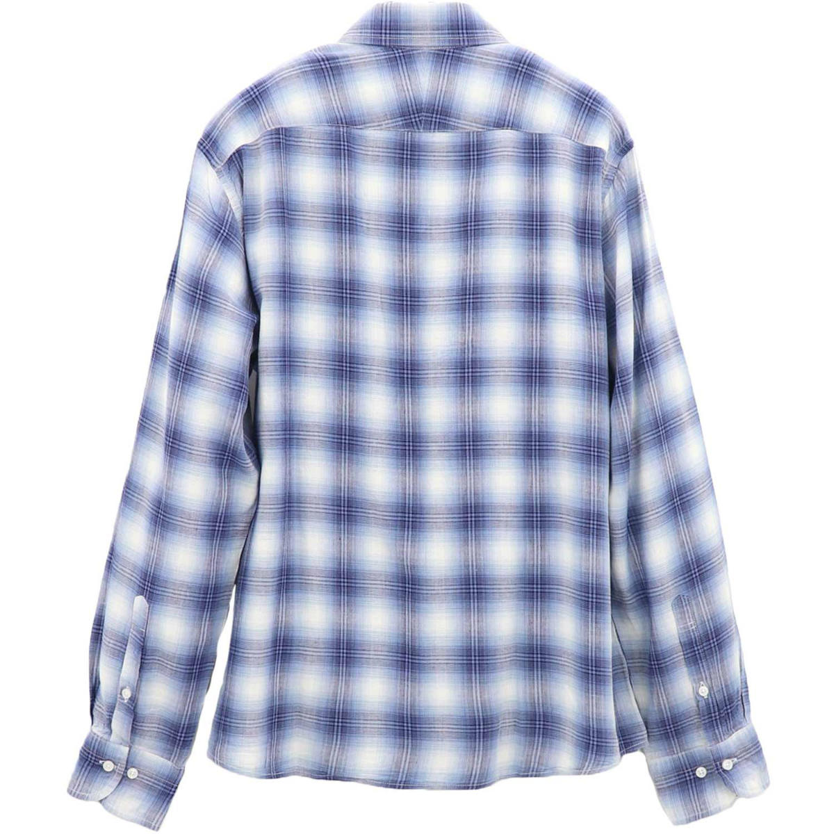 【セール 半額以下】スウィープ ロサンゼルス Sweep!! LosAngeles メンズ リネン混 オンブレーチェック ボタンダウンシャツ SL130015  SWP BLUE（ブルー）【返品交換不可】