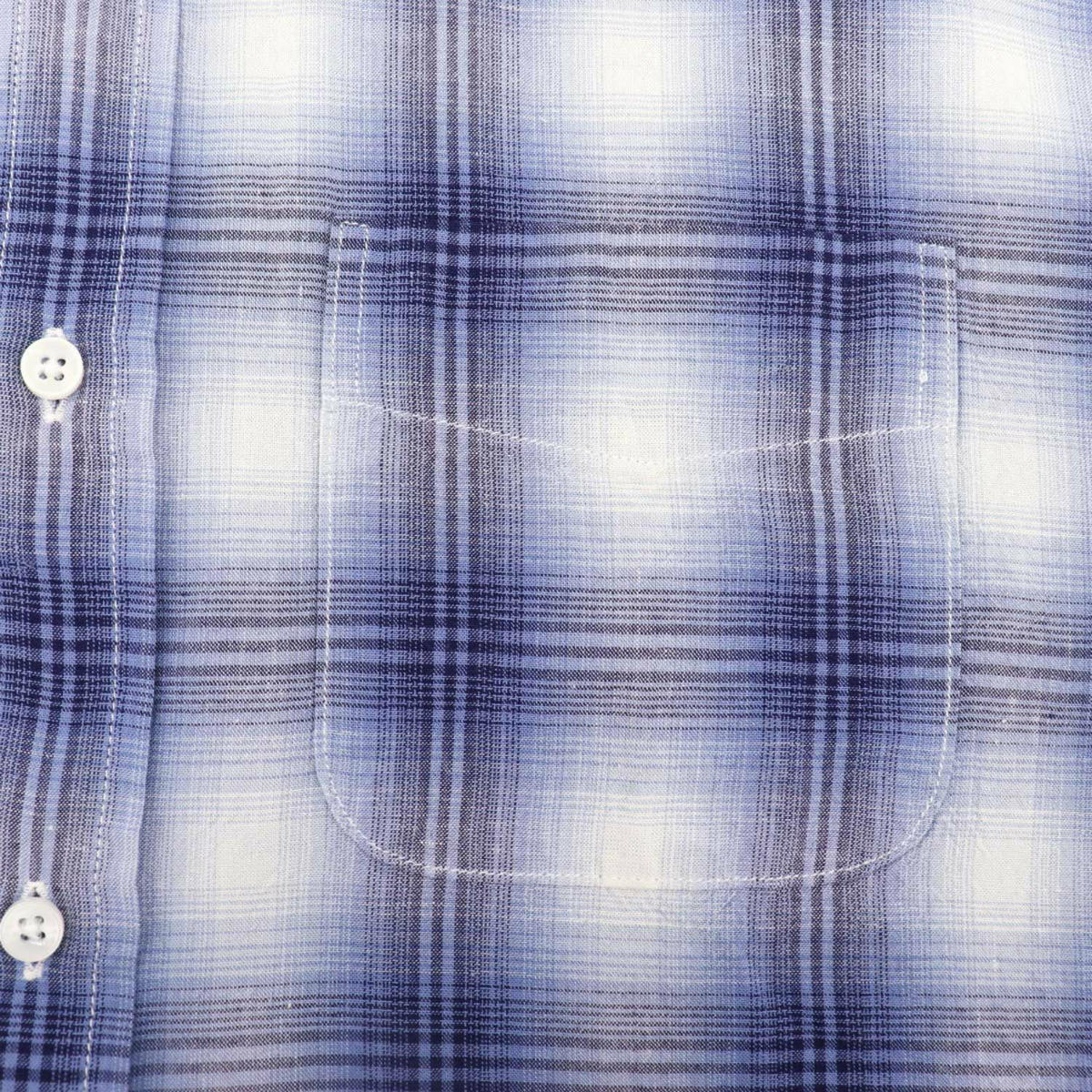 【セール 半額以下】スウィープ ロサンゼルス Sweep!! LosAngeles メンズ リネン混 オンブレーチェック ボタンダウンシャツ SL130015  SWP BLUE（ブルー）【返品交換不可】