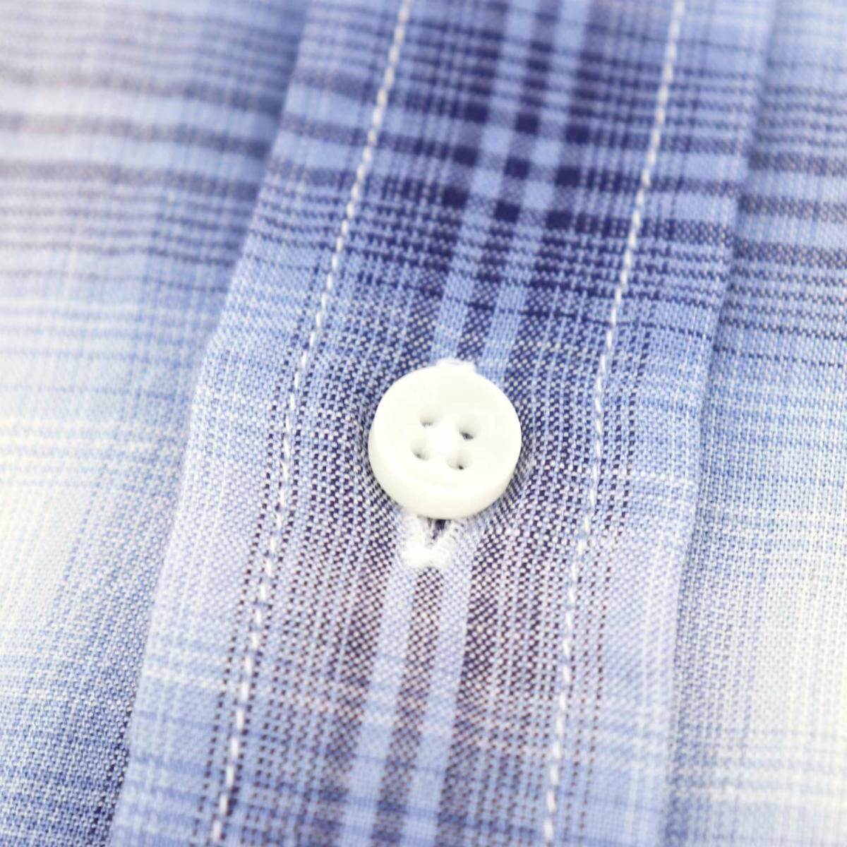 【セール 半額以下】スウィープ ロサンゼルス Sweep!! LosAngeles メンズ リネン混 オンブレーチェック ボタンダウンシャツ SL130015  SWP BLUE（ブルー）【返品交換不可】