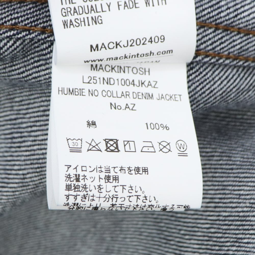 【激レア】マッキントッシュ　スイングトップ　ブルゾン　裏地チェック柄　水色　M 激レア】マッキントッシュ スイングトップ ブルゾン 裏地
