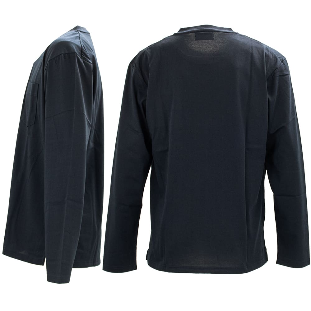 デフィレ カットソー メンズ サマルカンダリア コットン リラックスフィット ポケットロングスリーブTシャツ Defile DF52-A001 DFL 秋冬新作