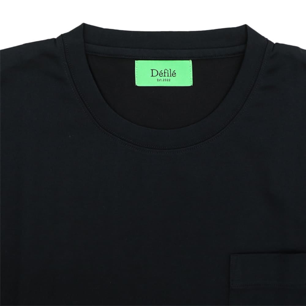 デフィレ カットソー メンズ サマルカンダリア コットン リラックスフィット ポケットロングスリーブTシャツ Defile DF52-A001 DFL 秋冬新作