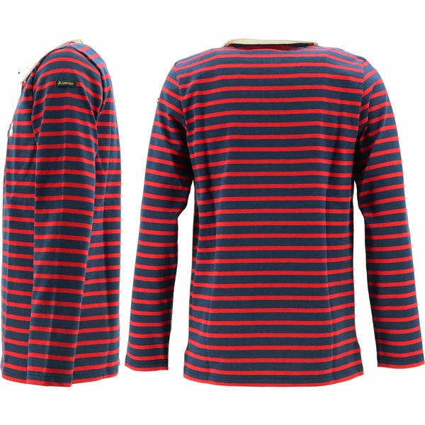 Le minor / ルミノア / ボーダーカットソー/レッド Le minor ルミノア オフショルダーボーダー カットソー レッド