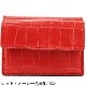 フェリージ 財布 クロコダイル型押し エンボスレザー 3つ折り ミニ財布 Felisi 1031/SA FLS